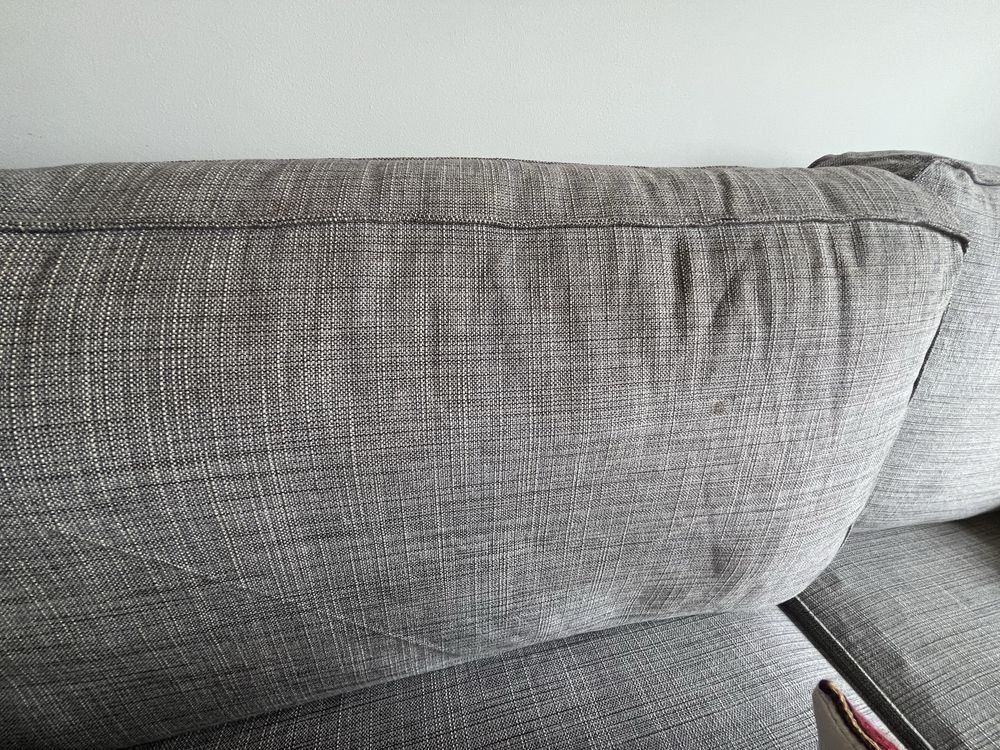 Sofa Cinza IKEA 3 lugares c/ Long Chaise Grande