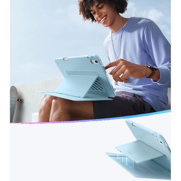 Etui ESR Flip Hybrid na iPad Air 13" 1 / 2 - niebieskie