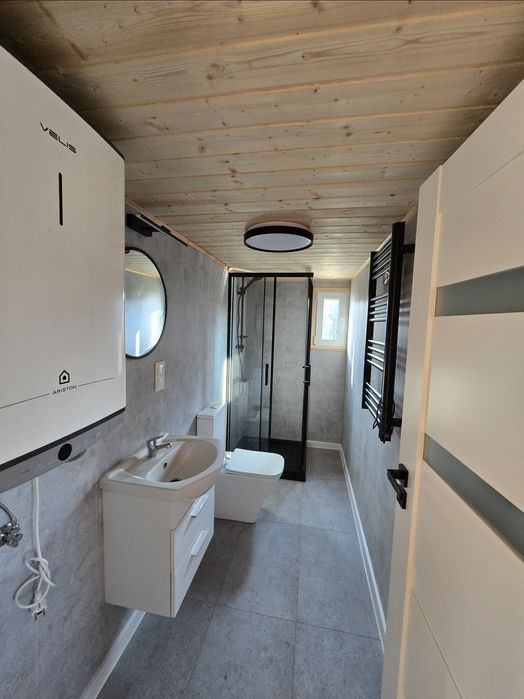 Domek całoroczny GOTOWY od ręki SUPER CENA! BOGATE WYPOSAŻENIE Stodoła