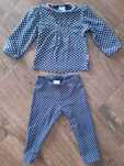 Bluzka i leginsy w grochy komplet roz.80