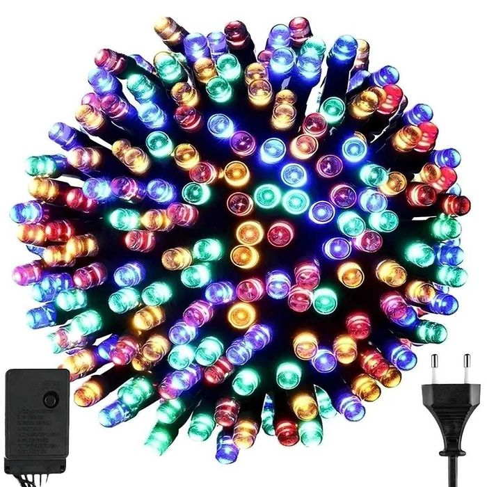 Okazja! Lampki choinkowe 100 led programator 8 trybów multikolor 9m