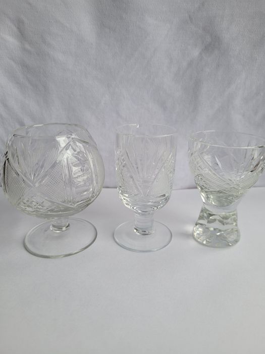 Kryształy zestaw karafka kieliszki