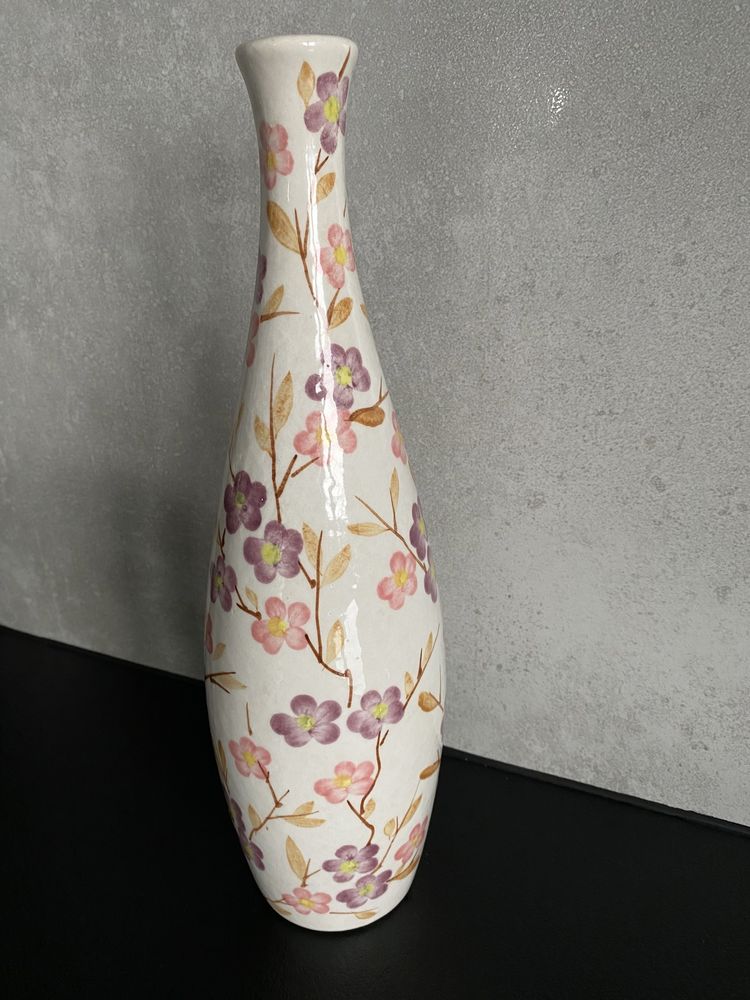 Nowy śliczny wazon w kwiaty 36cm