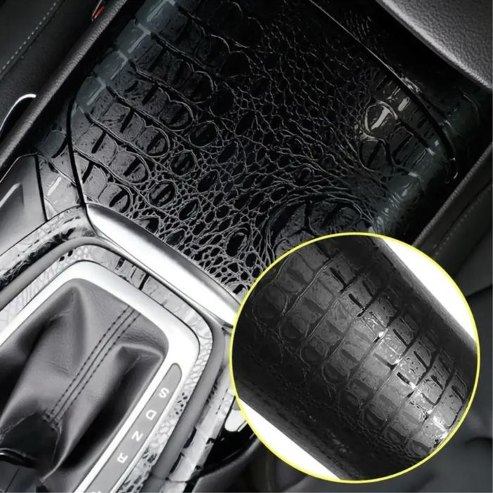 Вінілова авто-плівка 3D під шкіру крокодила самоклеюча CONGSHANG