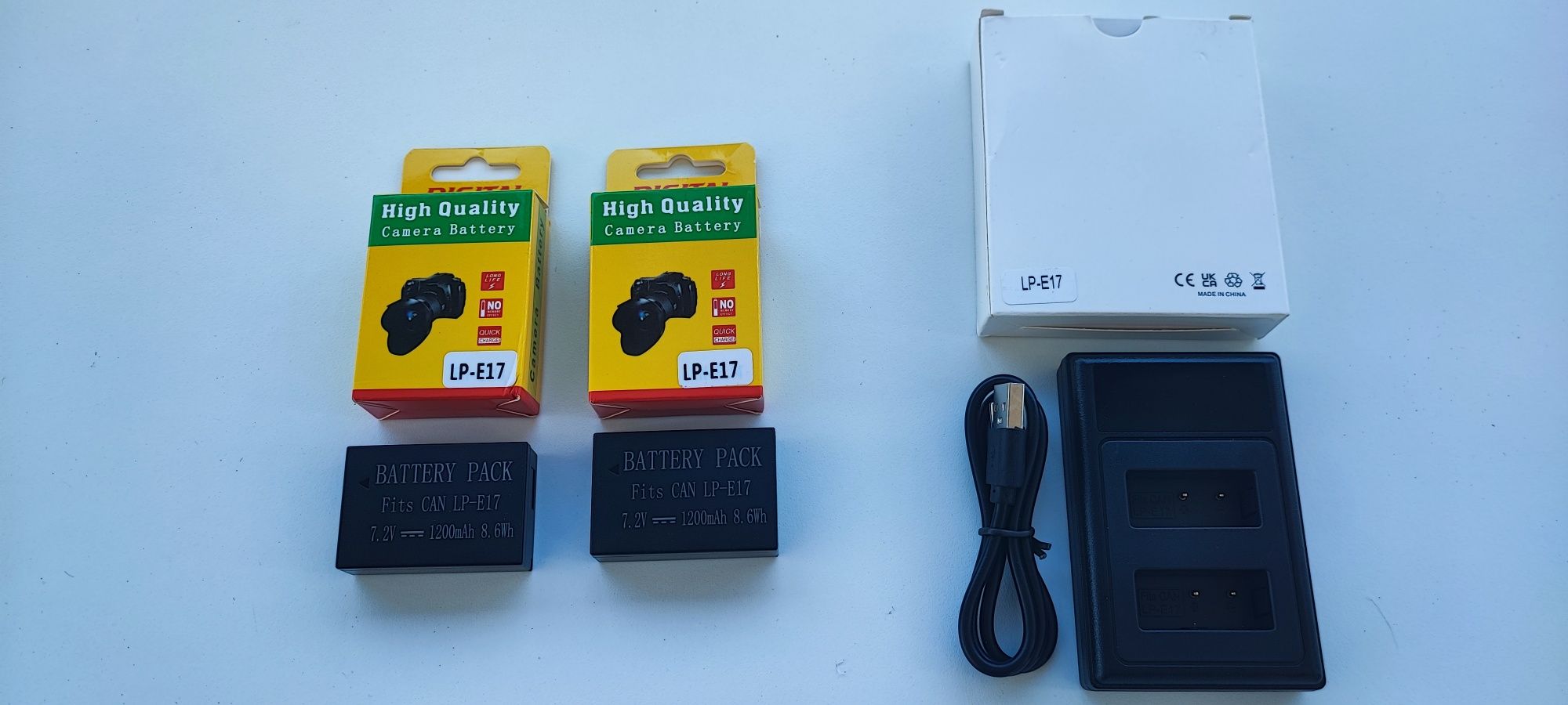 Carregador + 2 Baterias LP-E17 para Canon EOS RP