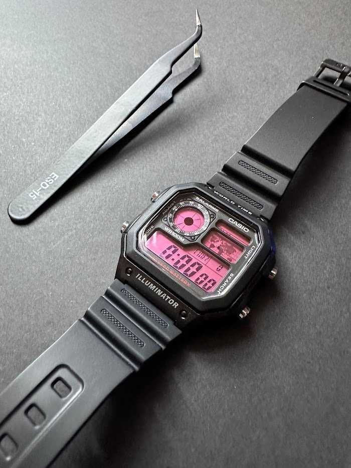 Casio AE1200 'Pinky' Mod - NOVO