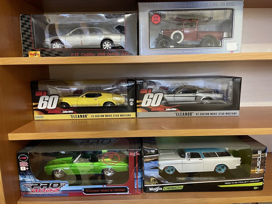 1/18 Auto World, Maisto, Jada, Welly, Motor City Classics