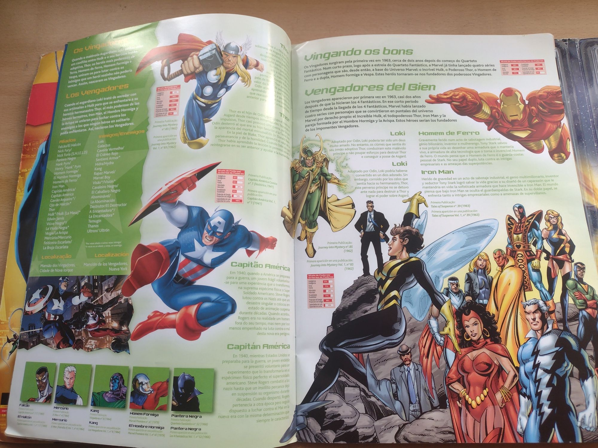 Cromos holográficos Marvel Heroes Axtion Flix