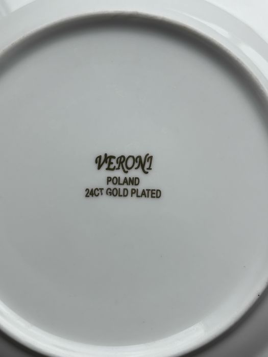 Zastawa stołowa Verona poland 24ct gold plated