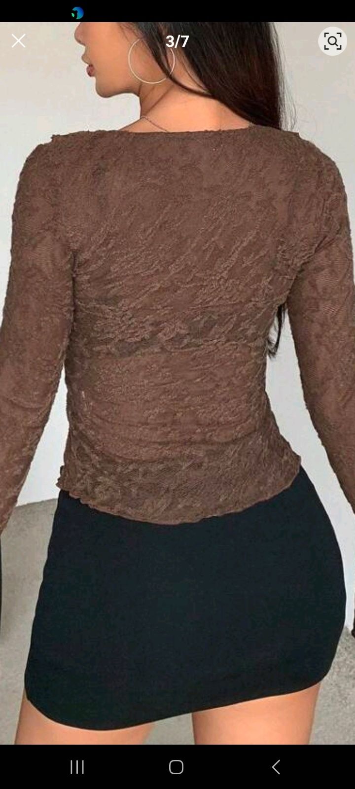 Lindíssima camisa em renda extensivel  como nova