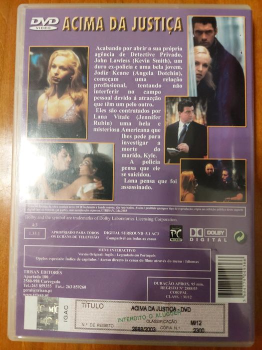 Dvd - Acima da justiça