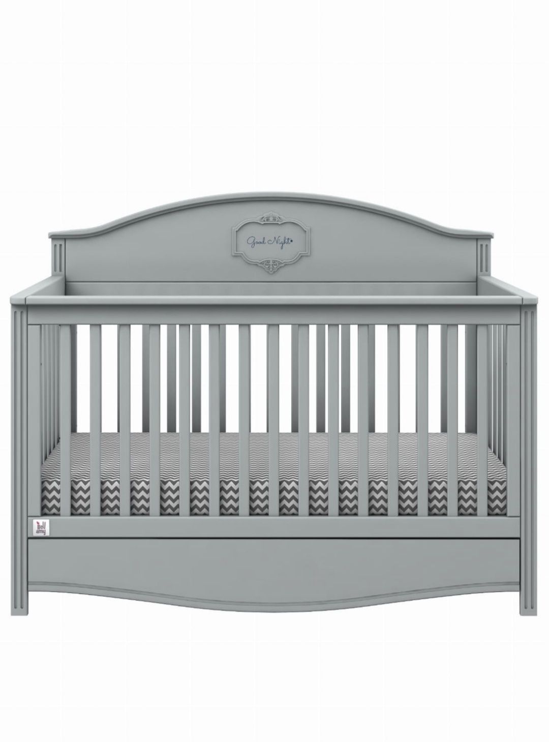 Bellamy Good Night Łóżeczko Neutral Grey 140X70 Z Szufladą