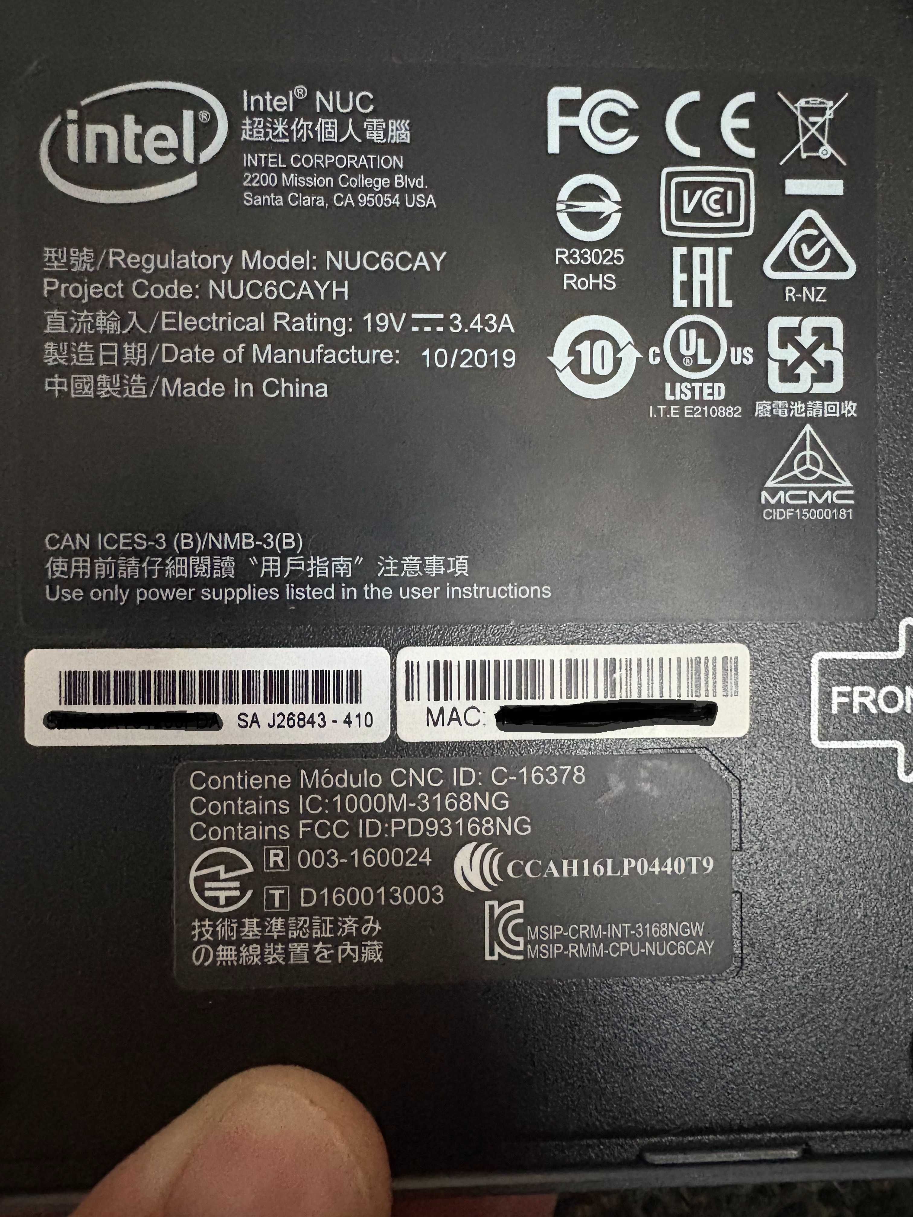 NUC Intel mikrokomputer Windows jak nowy komplet tanio