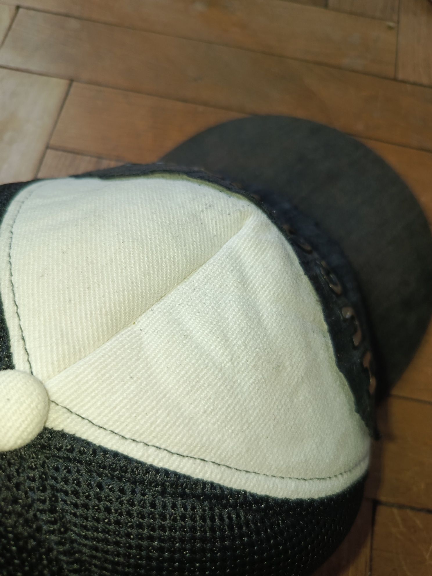 Washed czapka tirówka z daszkiem Hugo boss diy Custom patchwork