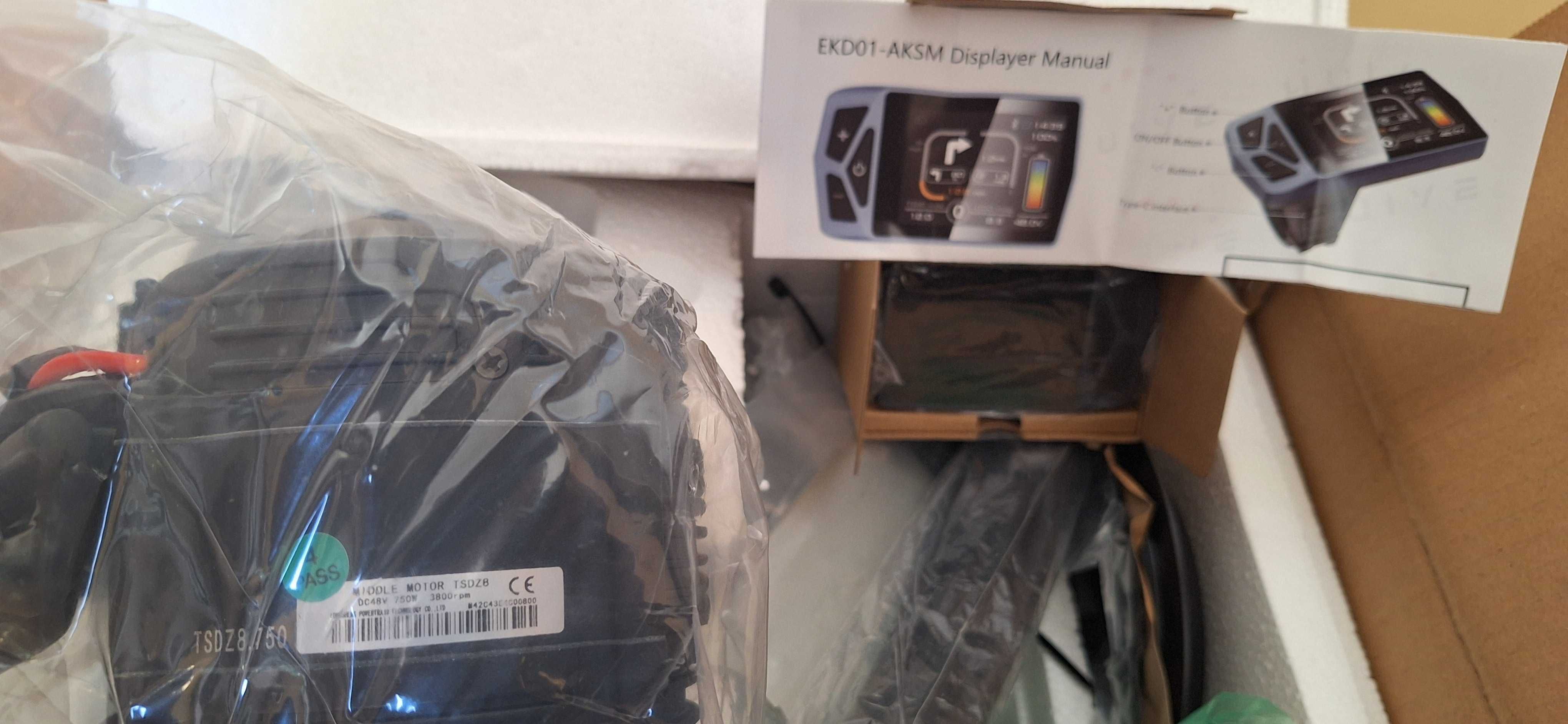 Silnik Elektryczny do roweru TongSheng TSDZ8 48V 750W  wyświetla EKD01