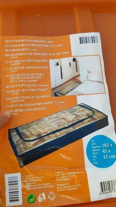 Guarda Fatos para colocar debaixo da cama , novos, 3 unidades.