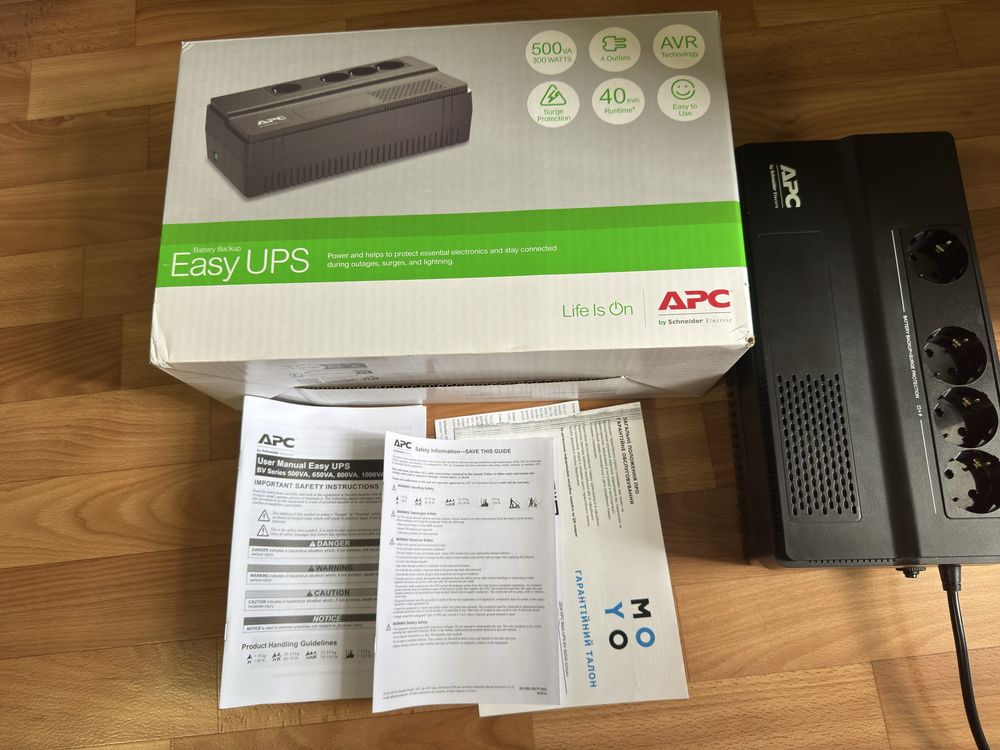 ДБЖ APC back-ups bv 500va (BV500I-GR)
