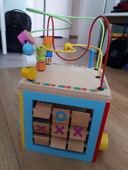 Kostka manipulacyjna drewniana