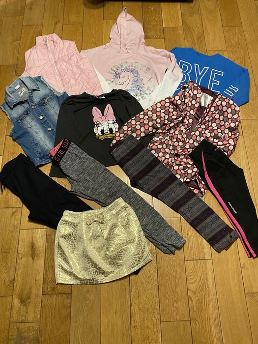 Paka ubrań dziewczęce 11 sztuk na 146-152cm 11-12lat