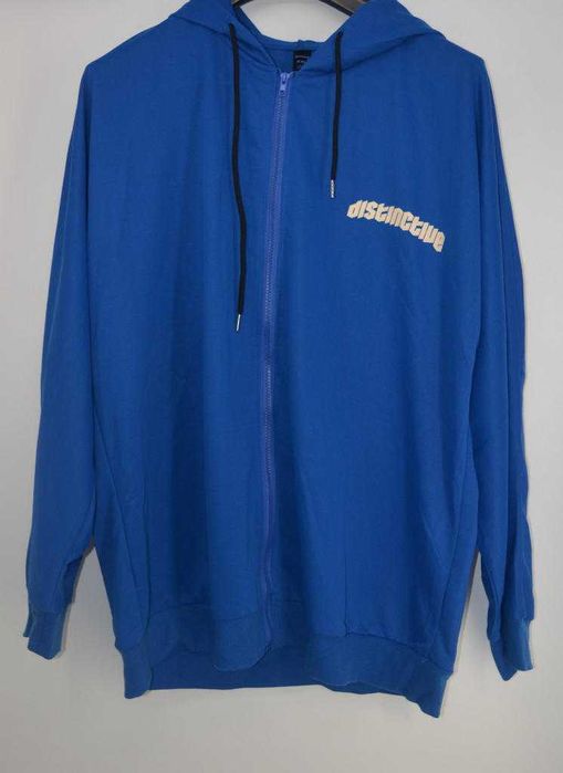 Rozpinana bluza z kapturem Romwe XXL