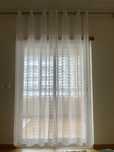 Par de cortinas bracas para quarto