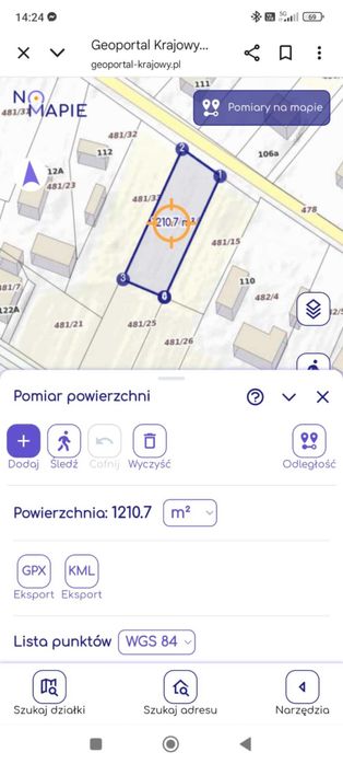 Działka rolno-budowlana, Nowodwór, pow, Rycki 1200m3