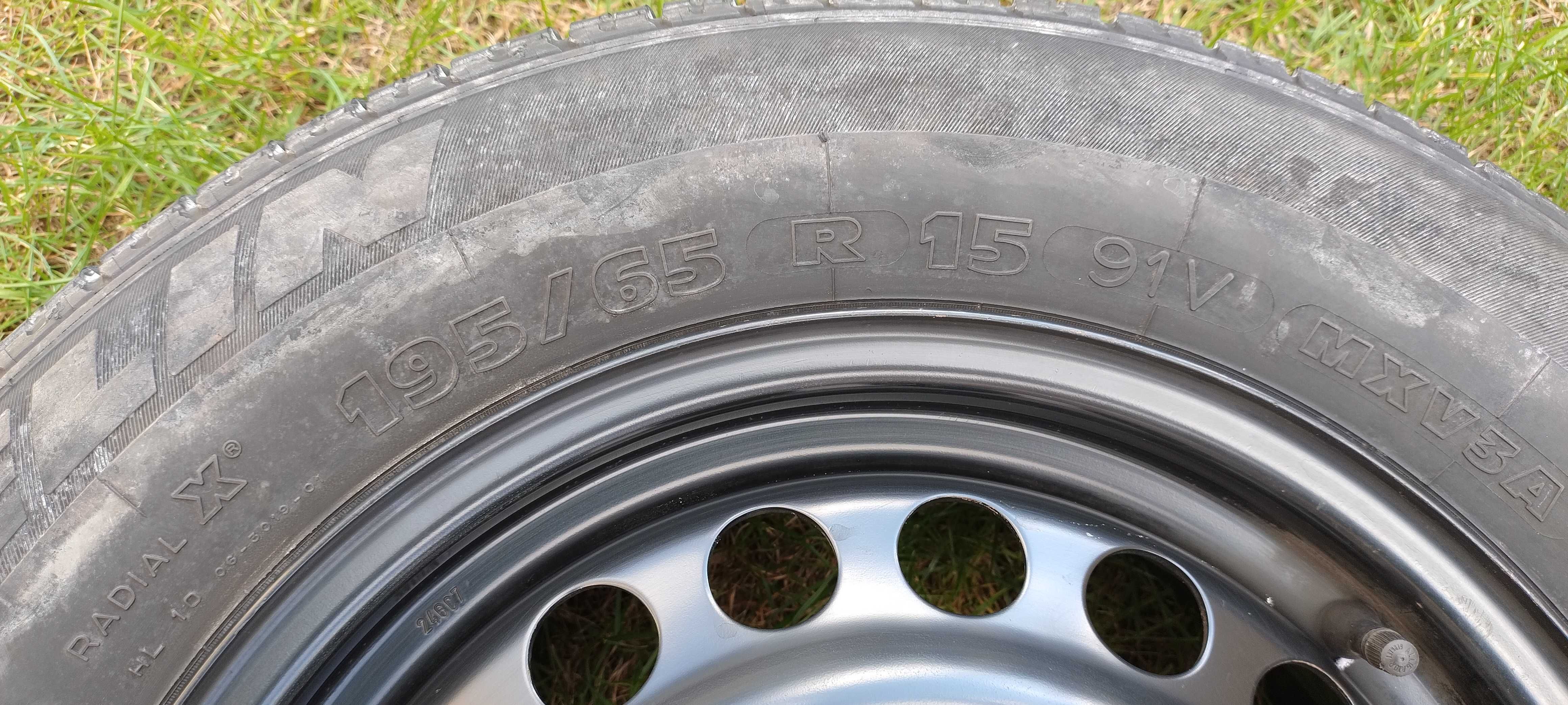 koło felga 15 4x100 z oponą Michelin Pilot hx - 195/65 r15