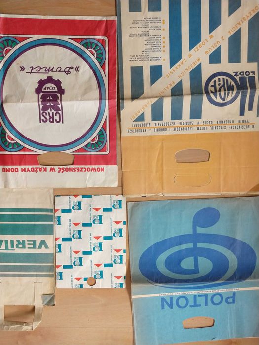 Domet,Polton,Pekao-Pewex,MPiF Veritas reklamówki PRL-u,torby reklamowe