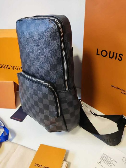 Torebka torba LOUIS VUITTON Plecak Worek damski męski, skóra nowy