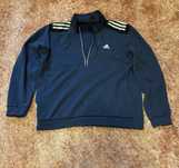Кофта Adidas(черно-синяя)