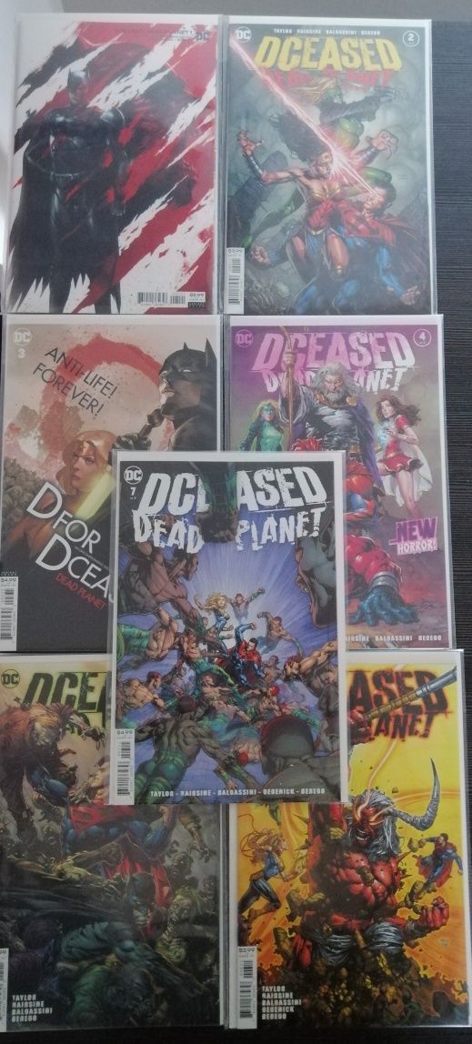 Zestaw komiksów DCeased Dead Planet #1-#7