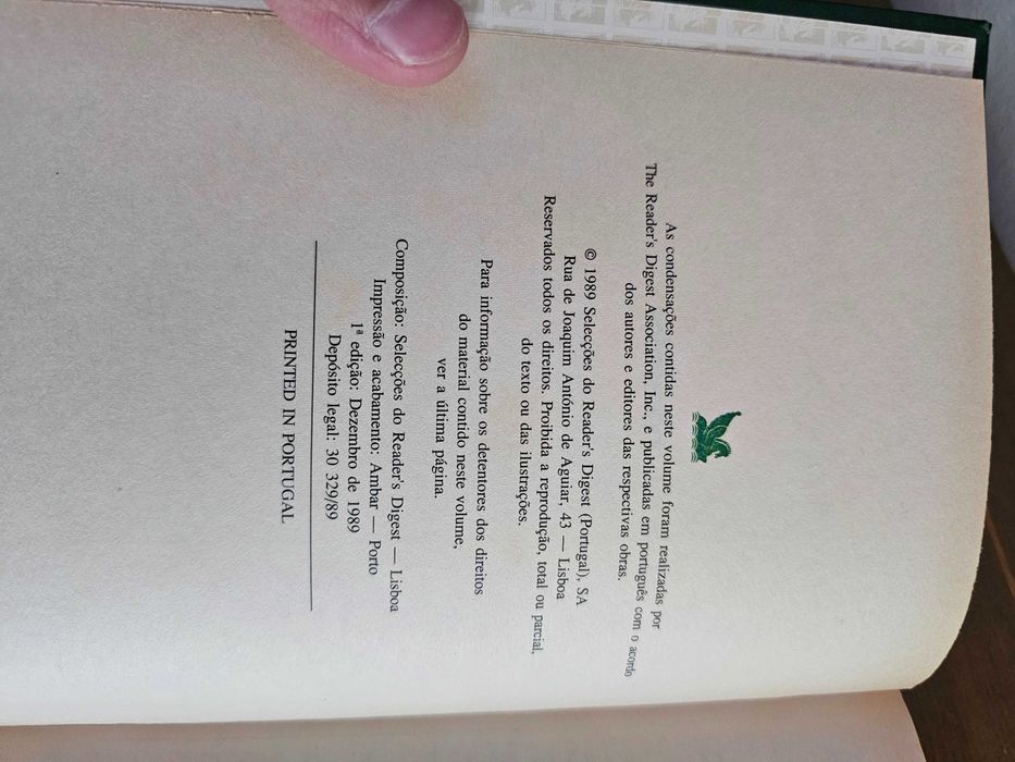 Livro Reader’s Digest - Obras de Forsyth, Denker, Cook, Leslie (1989)