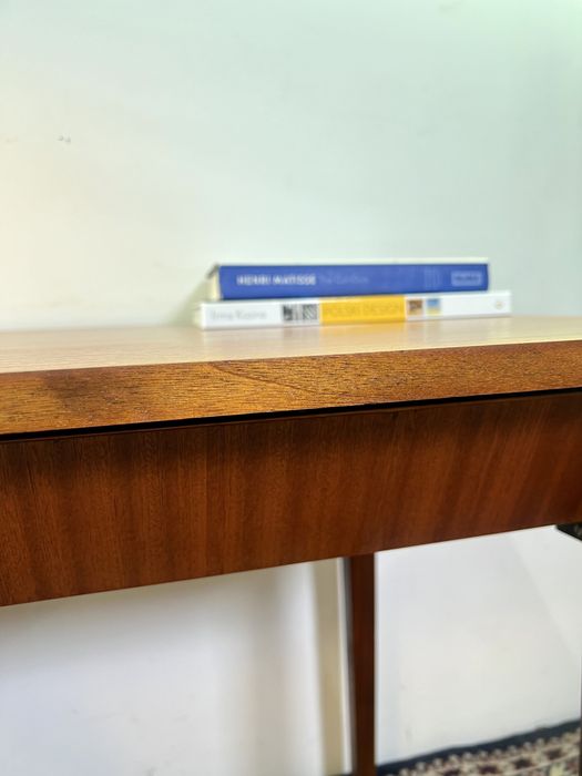 Biurko PRL Typ 20-21 patyczak M Puchała orzech mat vintage renowacja