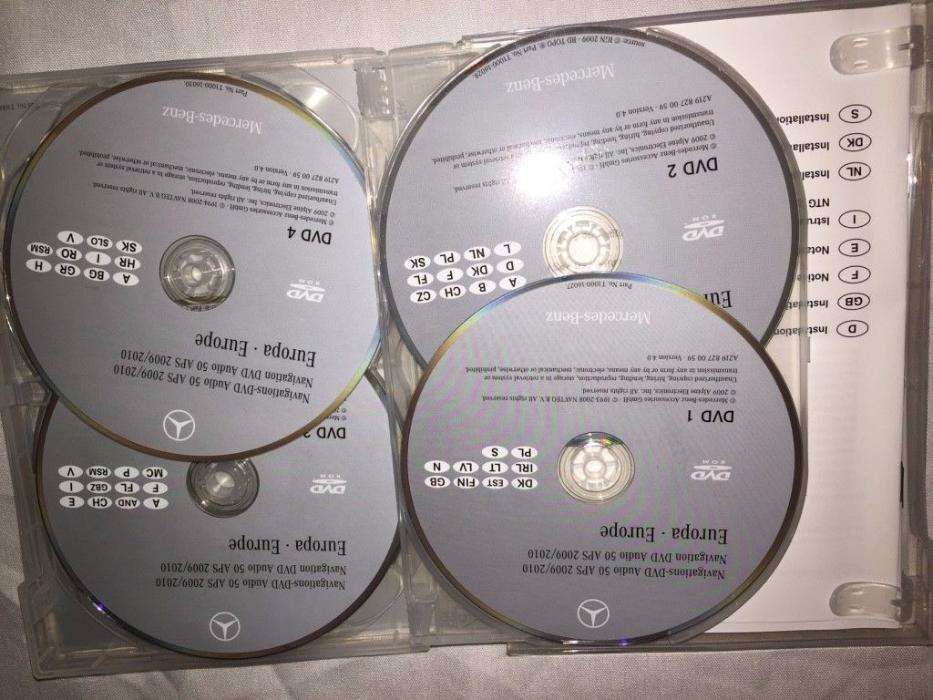 DVD / CD Mercedes - Atualização GPS / Navegação