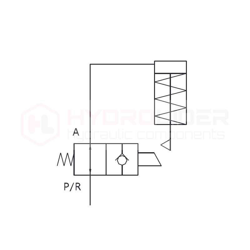 Zawór hydrauliczny zwrotno odcinający do przyczepy