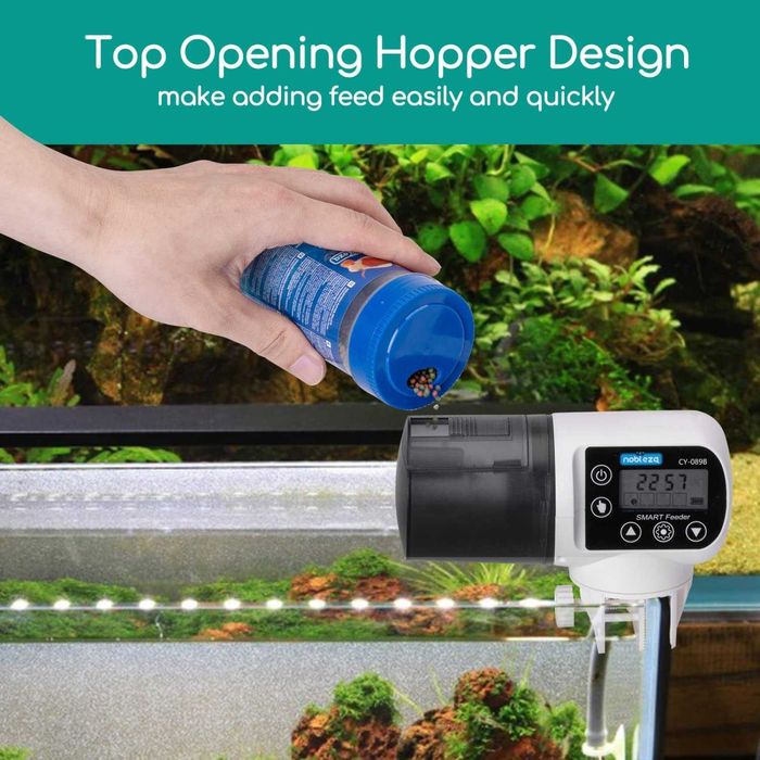 Alimentador automático para aquários, dispensador de comida peixes