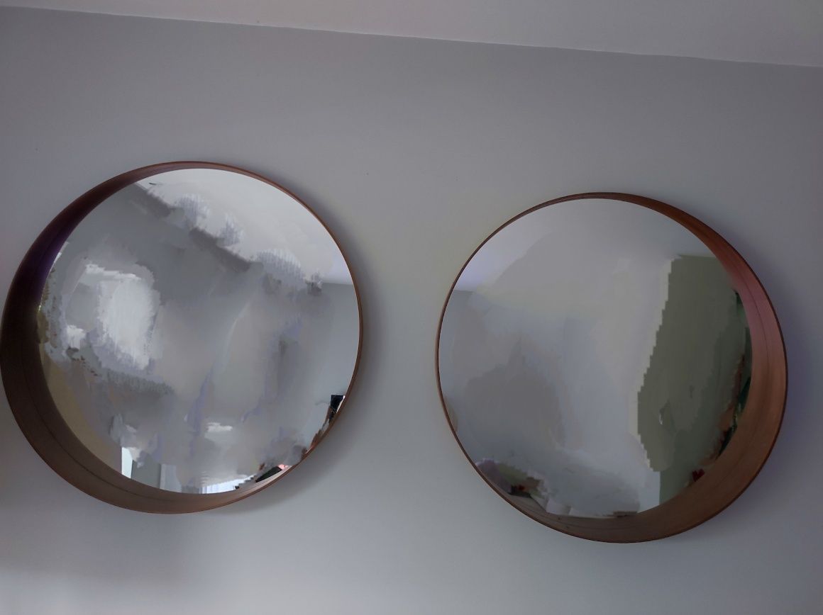 2 espelhos em nogueira 80cm
