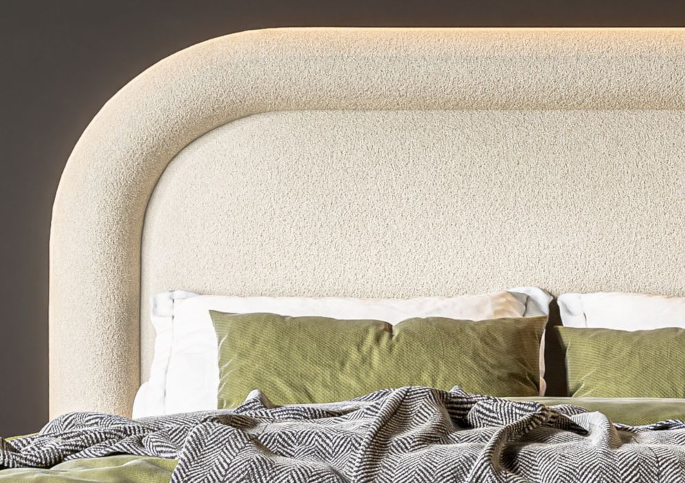 Łóżko kontynentalne MELA LAVERTO podnoszone 140x200