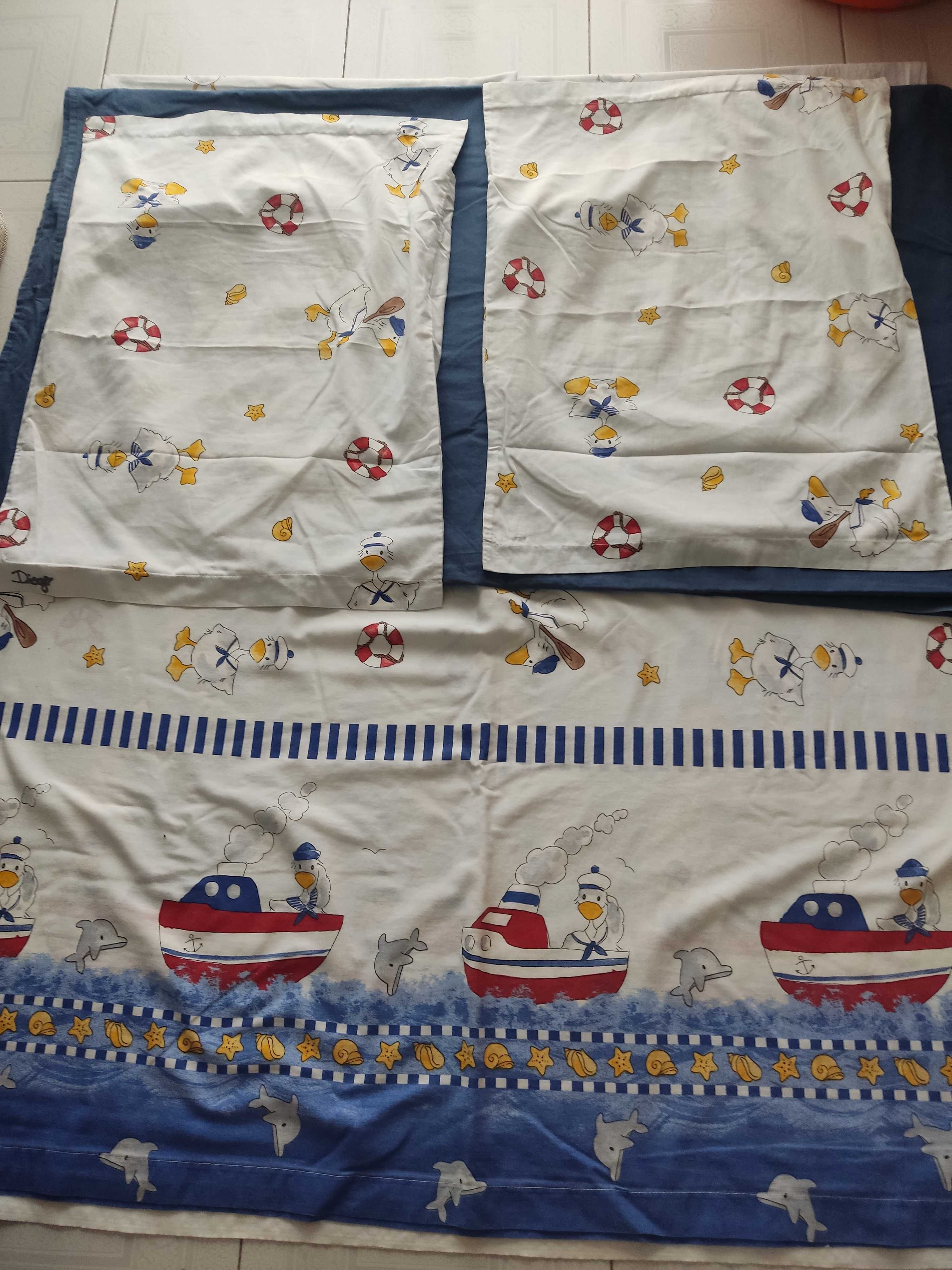 Jogo de lençóis de cama de casal com 2 fronhas