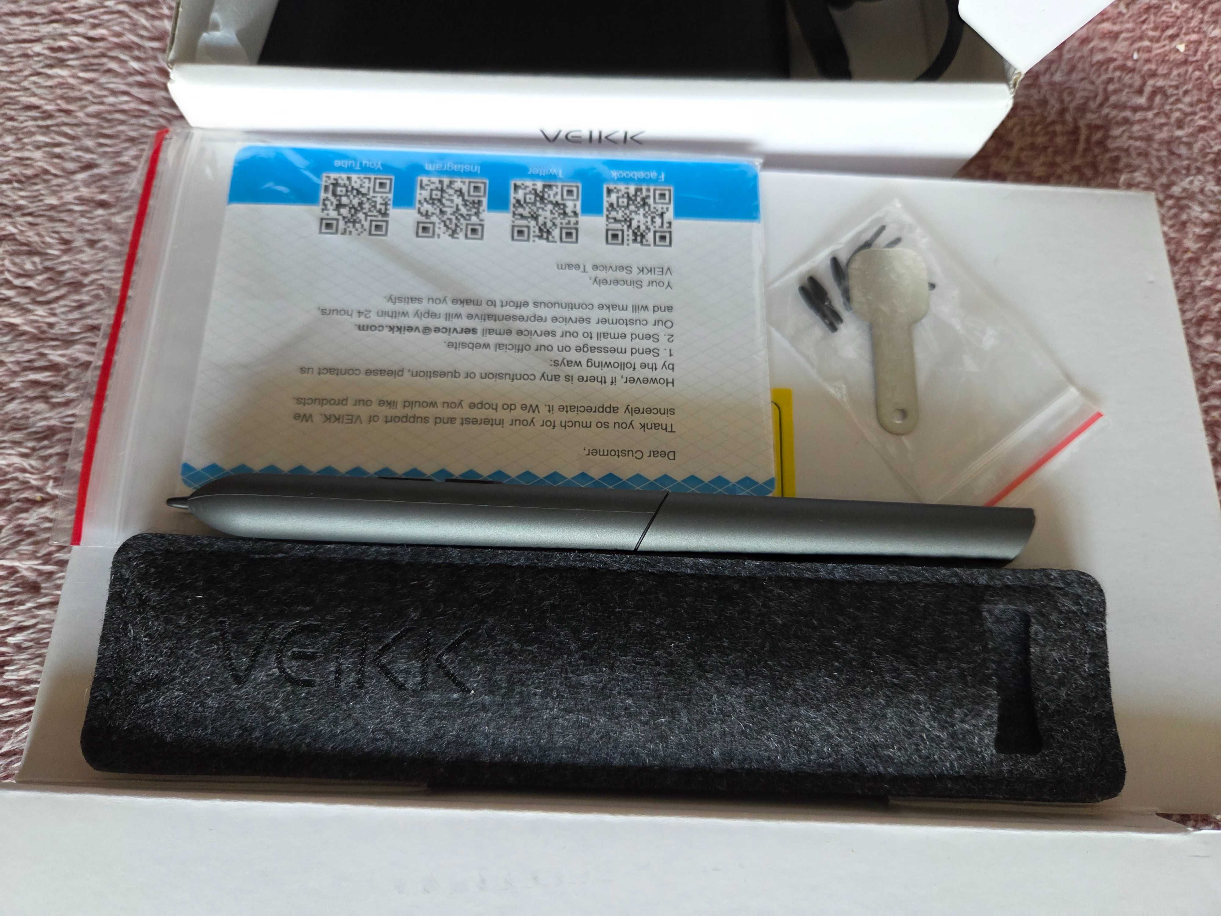 Tablet graficzny Veikk S640 - jak nowy (użyty tylko raz)