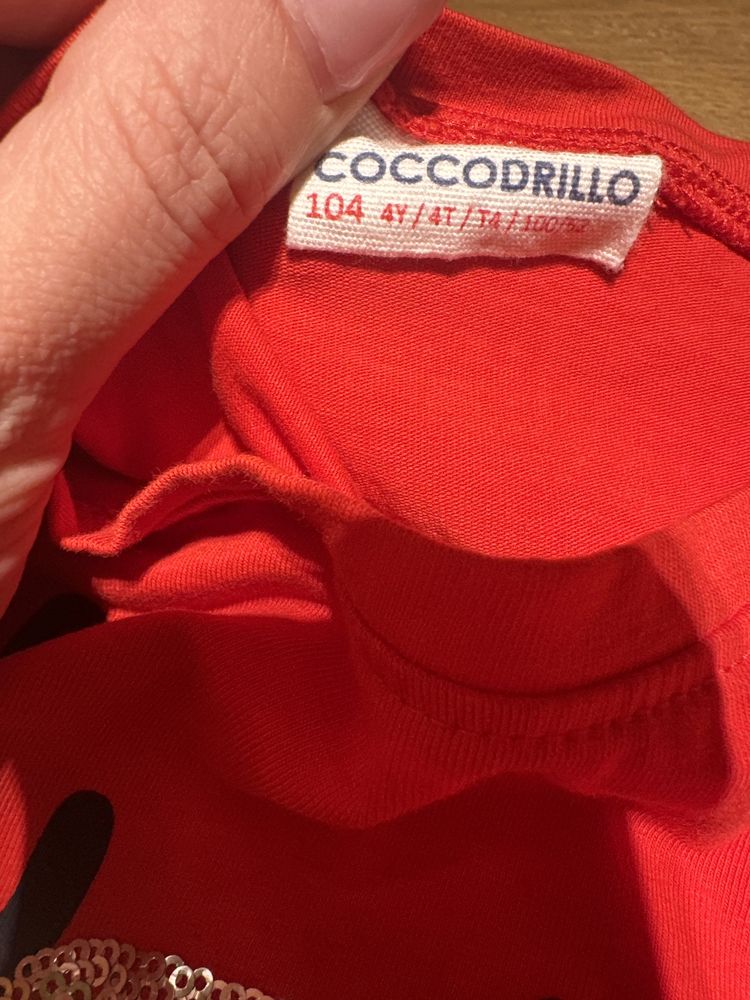 Świąteczna bluzka z cekinami 104 Coccodrillo