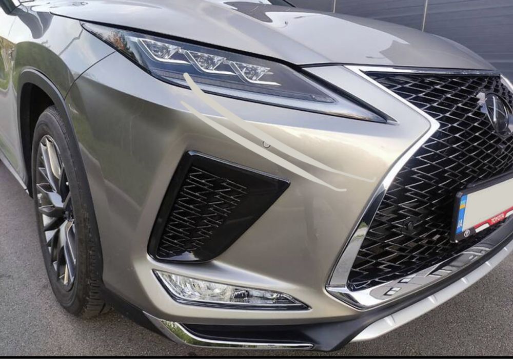 Бампер передний решетка Lexus Rx 2019 2020 2021 F-Sport