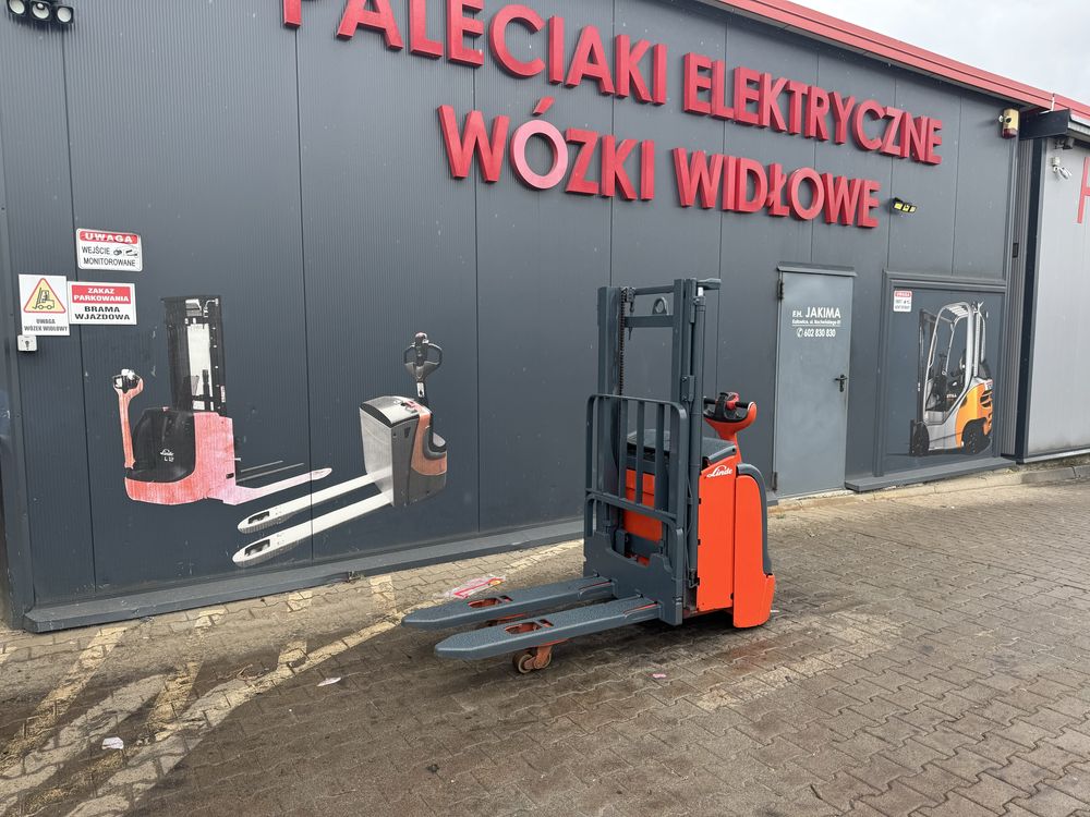 Paleciak elektryczny Linde L 14 wózek 1400 kg 240 cm