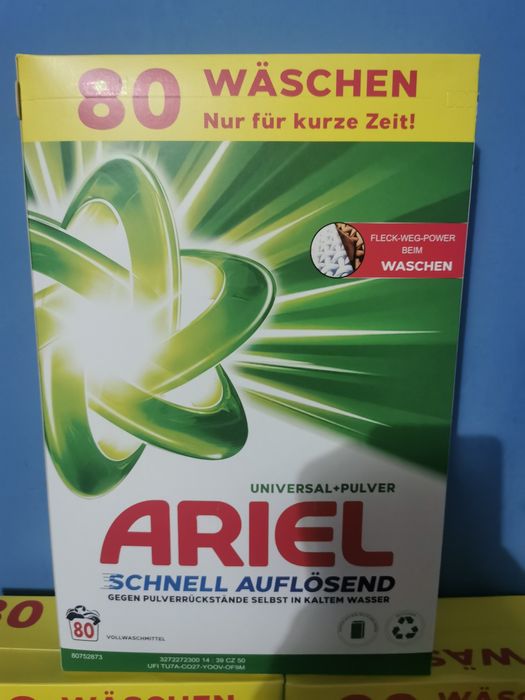 Zestaw 4 proszków do prania ariel 4,8 kg 80 prań
