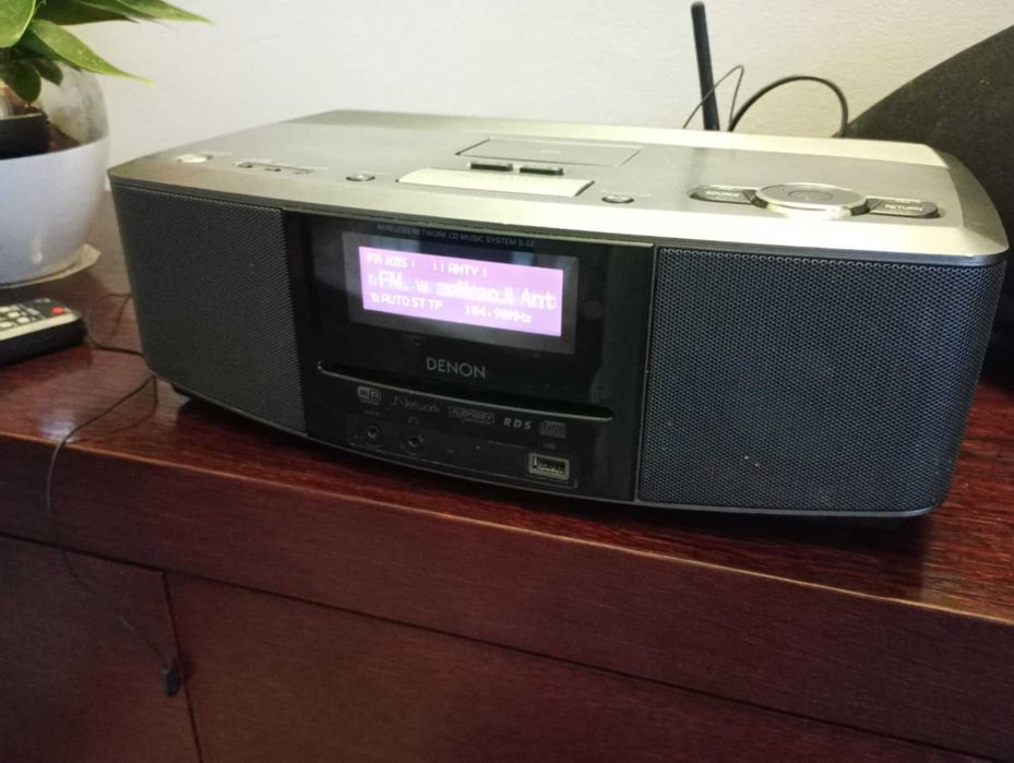 Amplituner z CD radio internetowe Denon S 52 z oryginalnym pilotem
