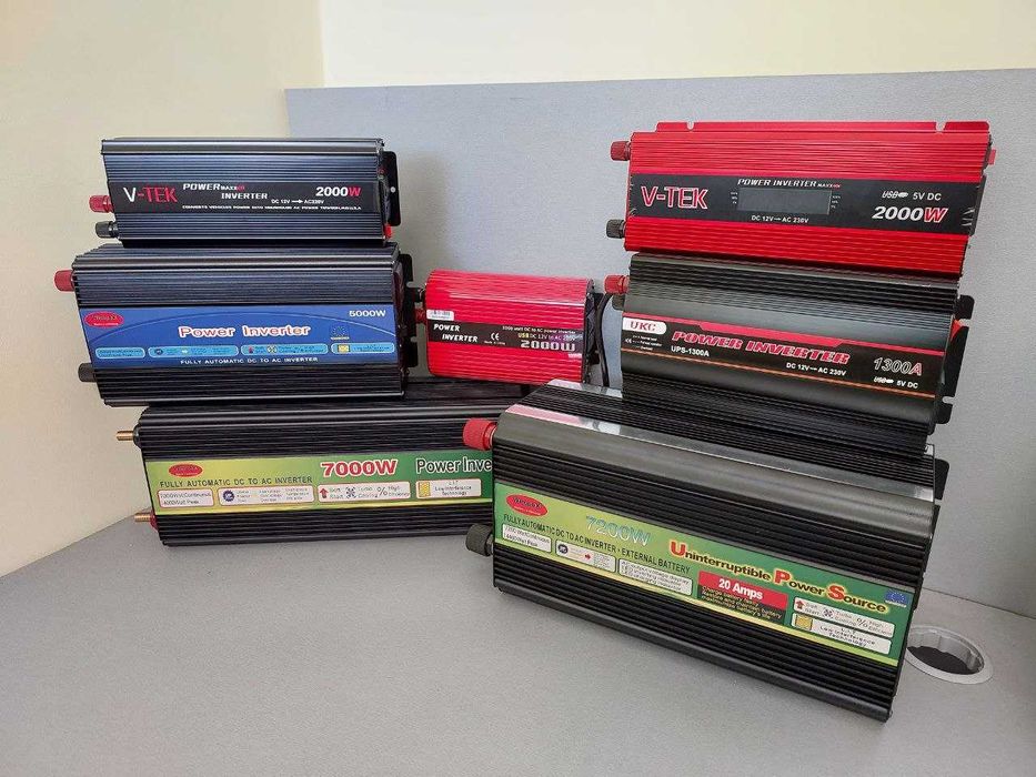 Ассортимент инверторов с чистой синусоидой 12v-220в 1600/2200/2600вт