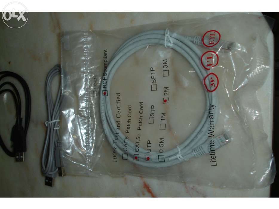 Cabos USB, Rede, HDMI, conectores e outros