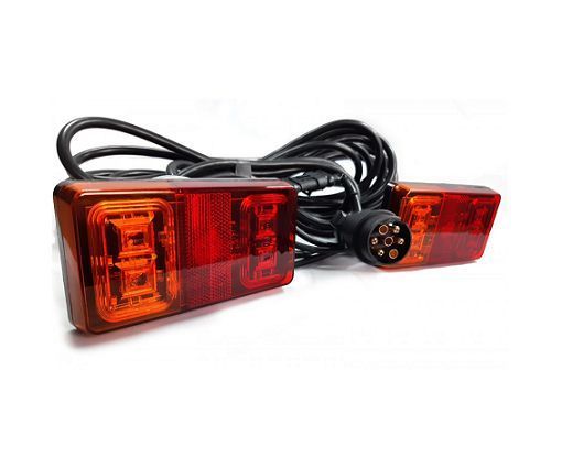 Zestaw lamp z przewodem 7,5m do przyczepki przyczepy