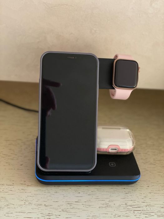 Бездротовий зарядний пристрій 3 в 1, для IPhone