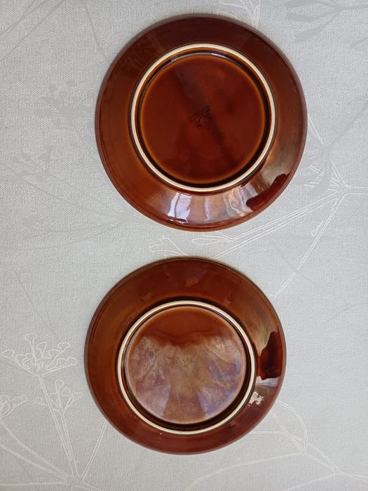 Talerze z porcelitu Pruszków 2szt.